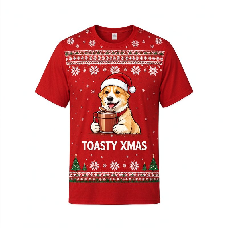 Toasty Xmas Corgi Tee